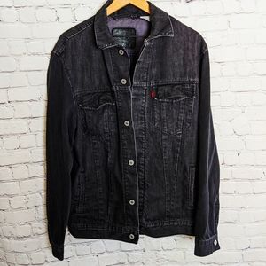 90s Levi's Black Label Black Vintage Denim Jacket
